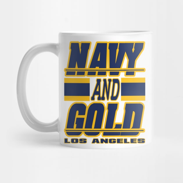 Los Angeles LYFE Navy and Gold LA True Football Colors! by OffesniveLine